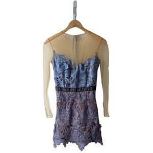 Self-Portrait Lace A-Line Mini Dress